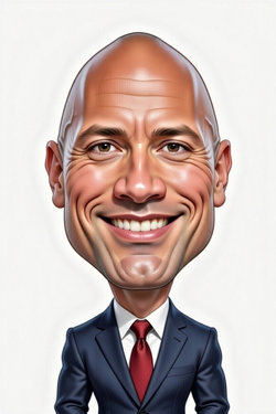 Caricature de Dwayne Johnson