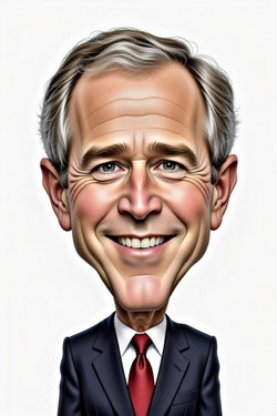 Caricature de George W. Bush
