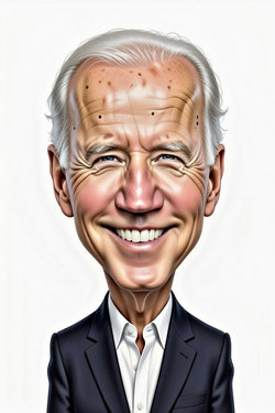 Caricature de Joe Biden