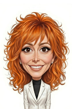 Caricature de Mylène Farmer