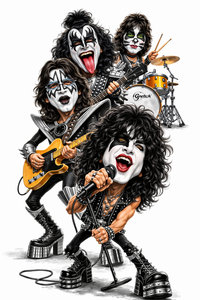 Caricature de Kiss 