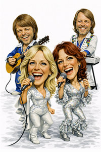 Caricature de Abba 