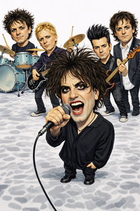 Caricature de The Cure 