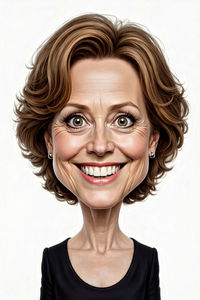 Caricature de Sigourney Weaver