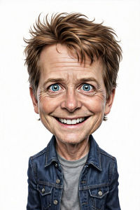 Caricature de Michael J. Fox