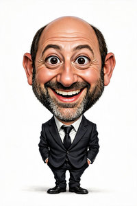 Caricature de Kad Merad