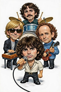 Caricature de The Doors 