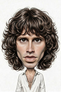 Caricature de Jim Morrison