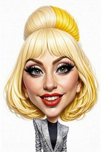 Caricature de Lady Gaga