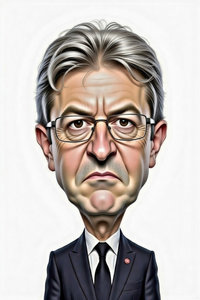 Caricature de Jean-Luc Mélenchon