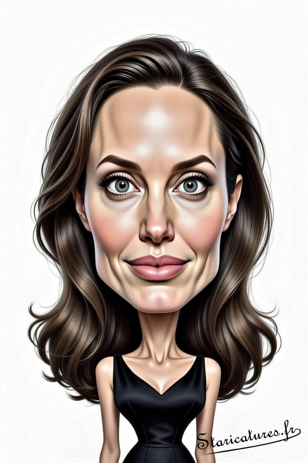 Caricature de Angelina Jolie