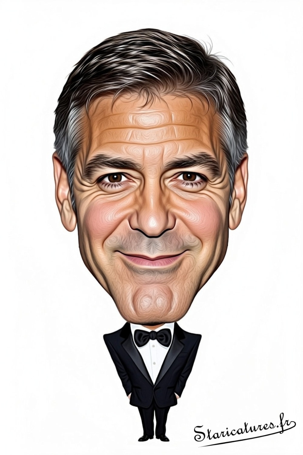 Caricature de George Clooney