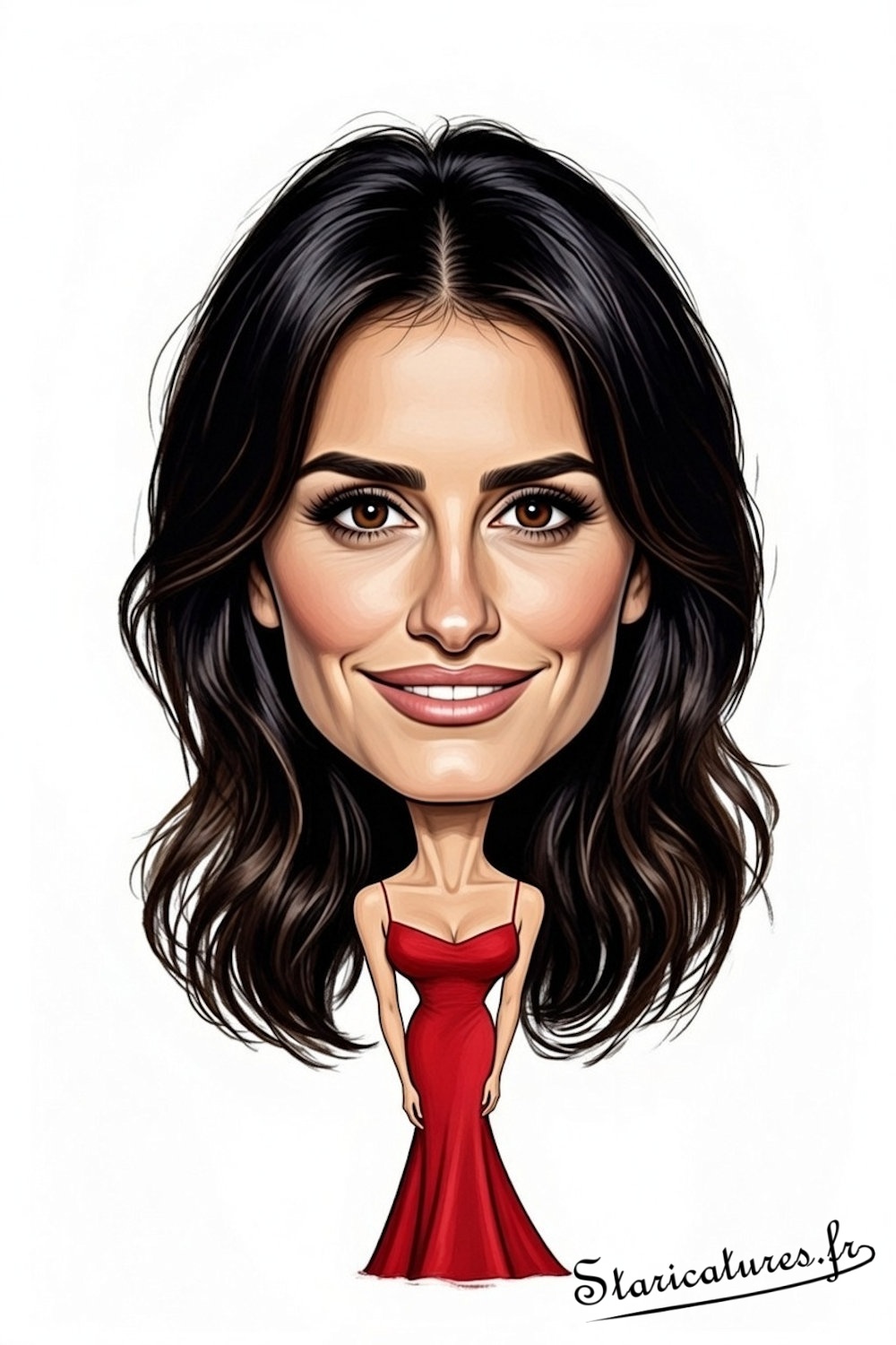 Caricature de Penelope Cruz