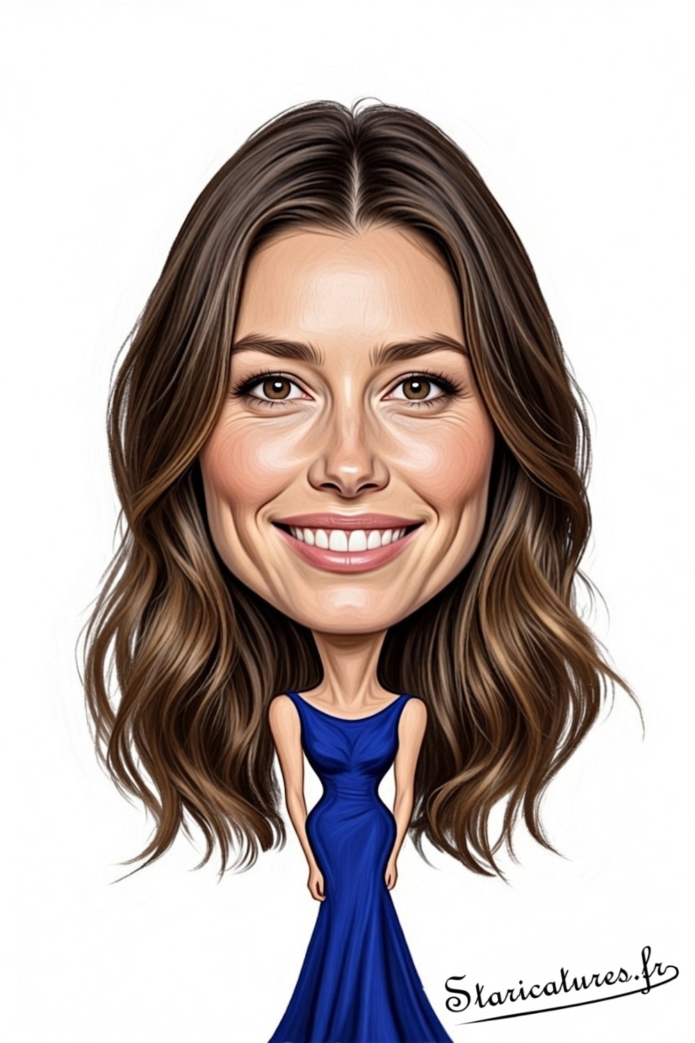 Caricature de Jessica Biel