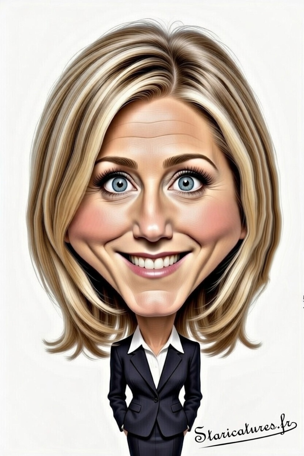 Caricature de Jennifer Aniston
