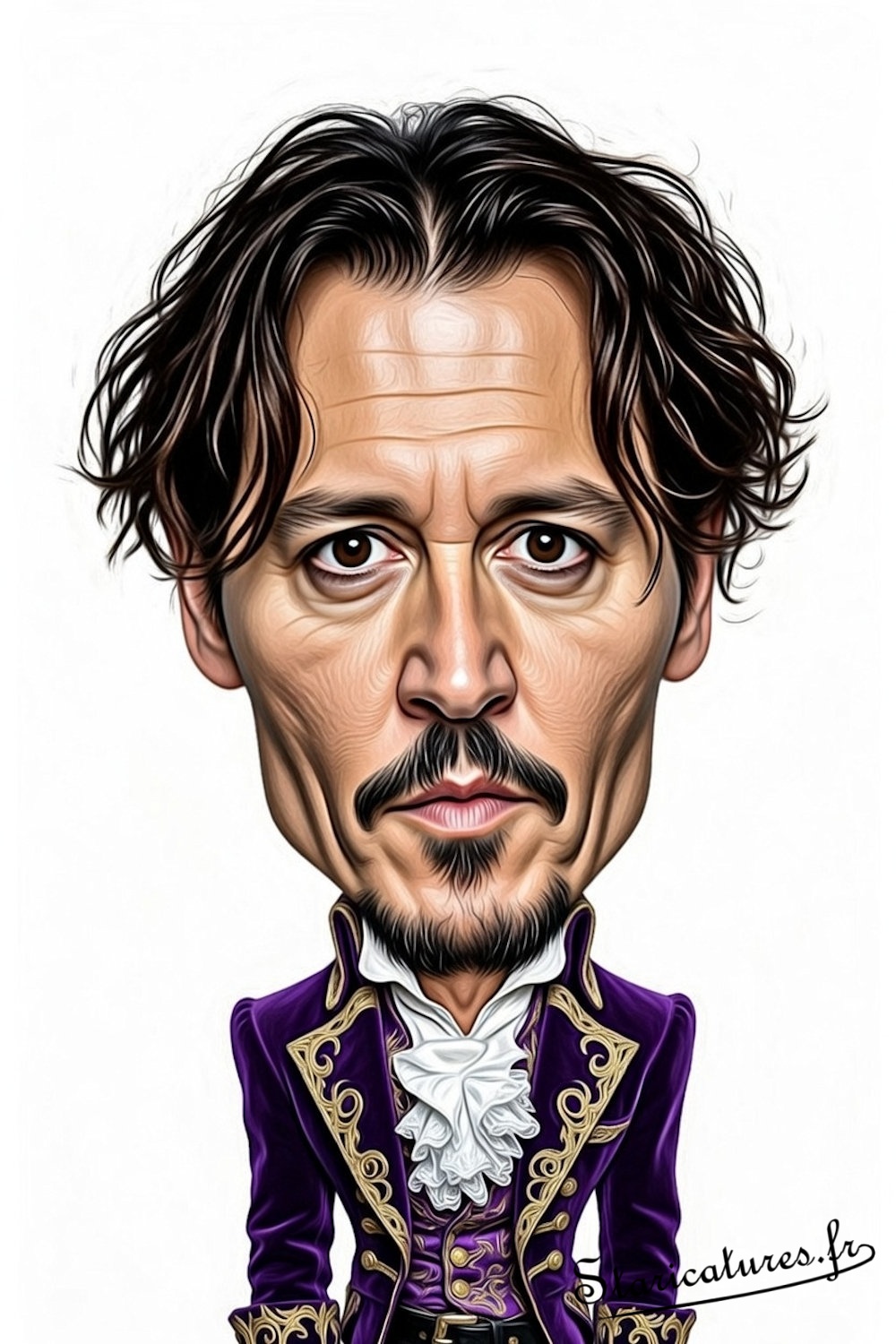 Caricature de Johnny Depp