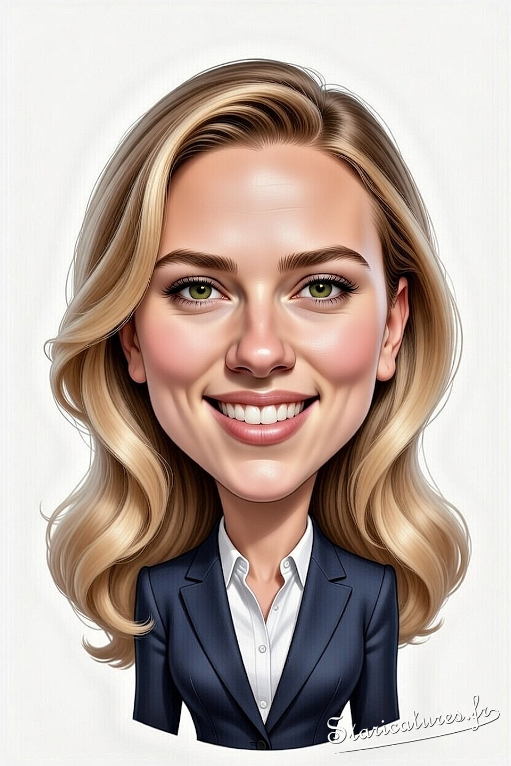 Caricature de Scarlett Johansson