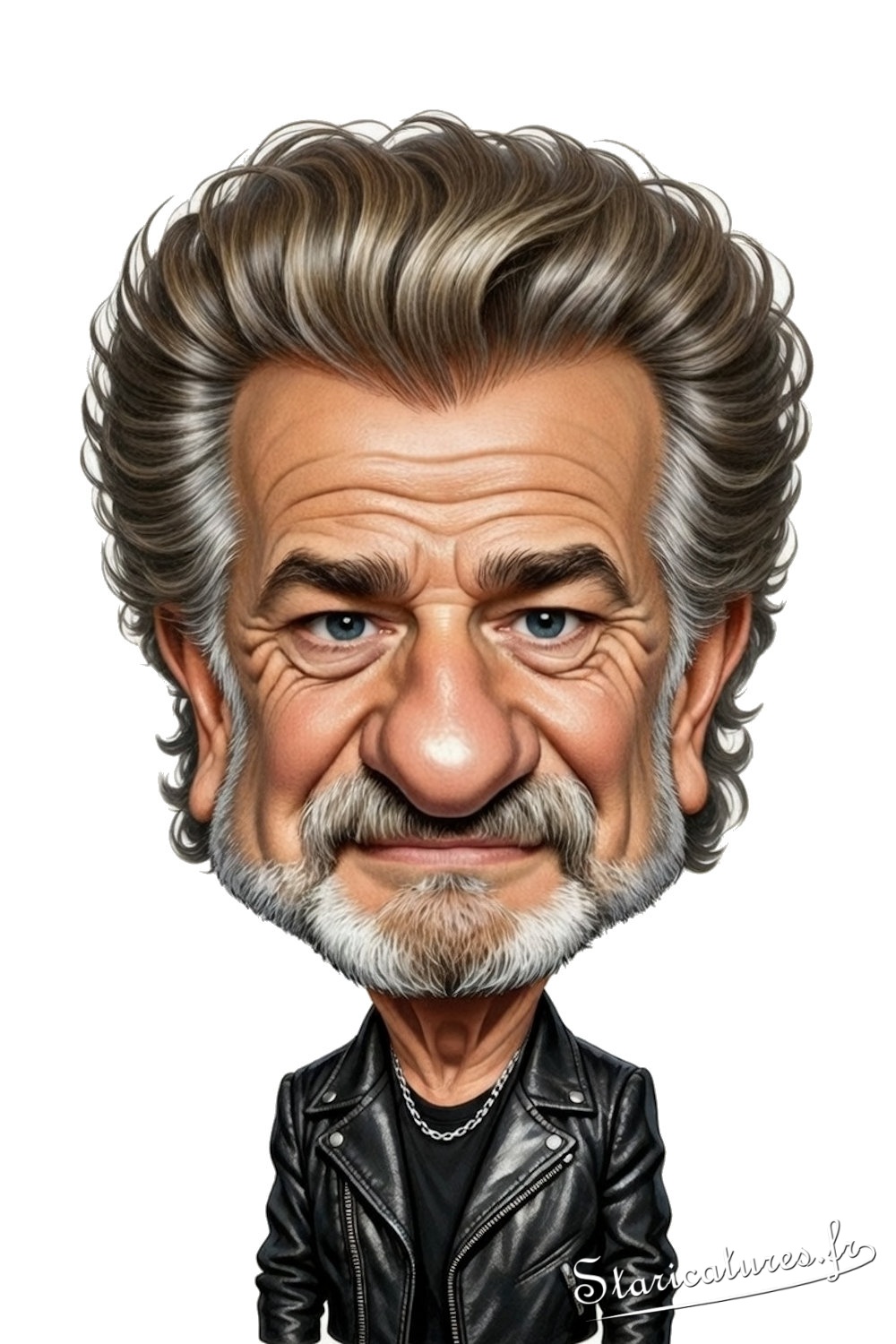 Caricature de Eddy Mitchell