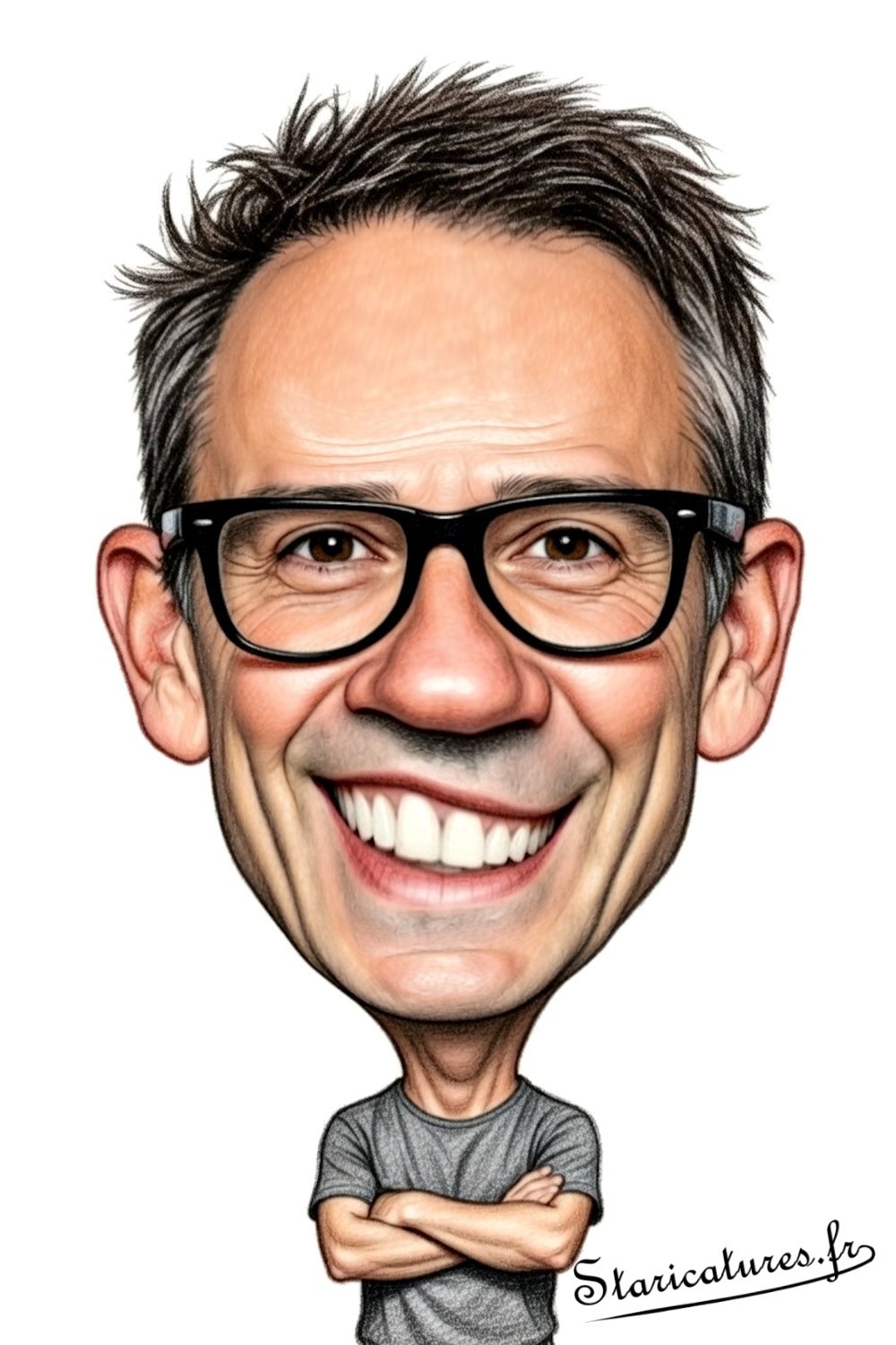 Caricature de Julien Courbet