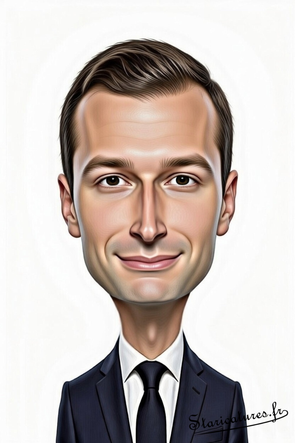 Caricature de Jordan Bardella