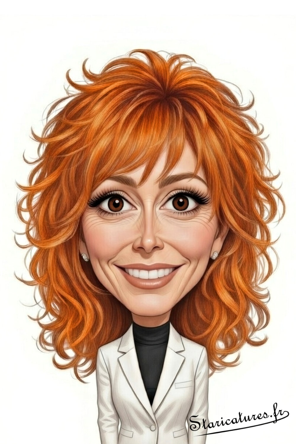 Caricature de Mylène Farmer