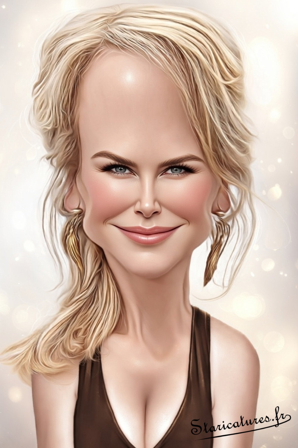 Caricature de Nicole Kidman