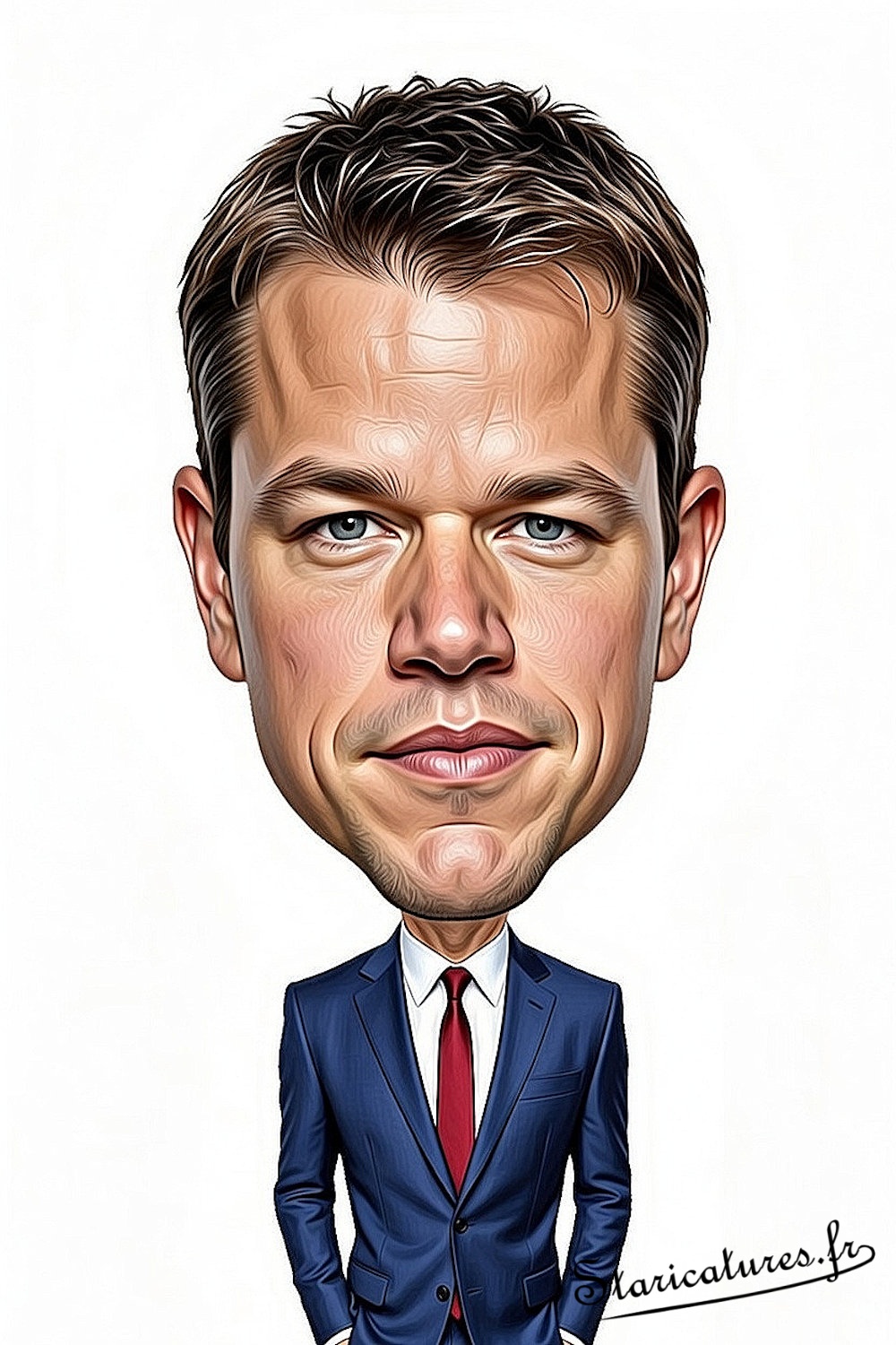 Caricature de Matt Damon