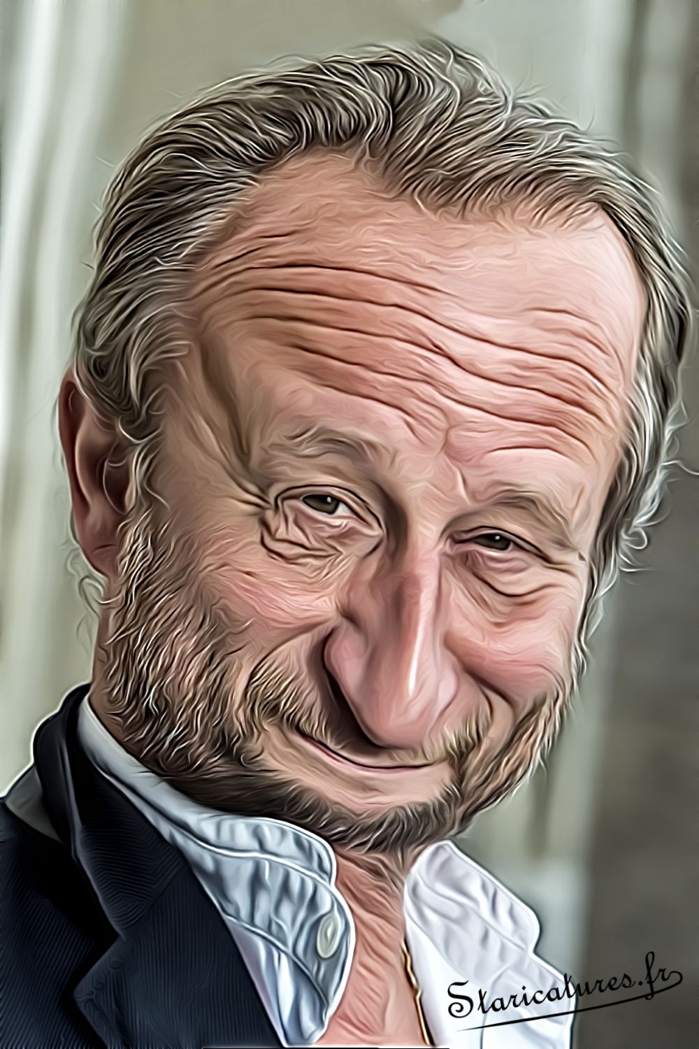 Caricature de Benoît Poelvoorde