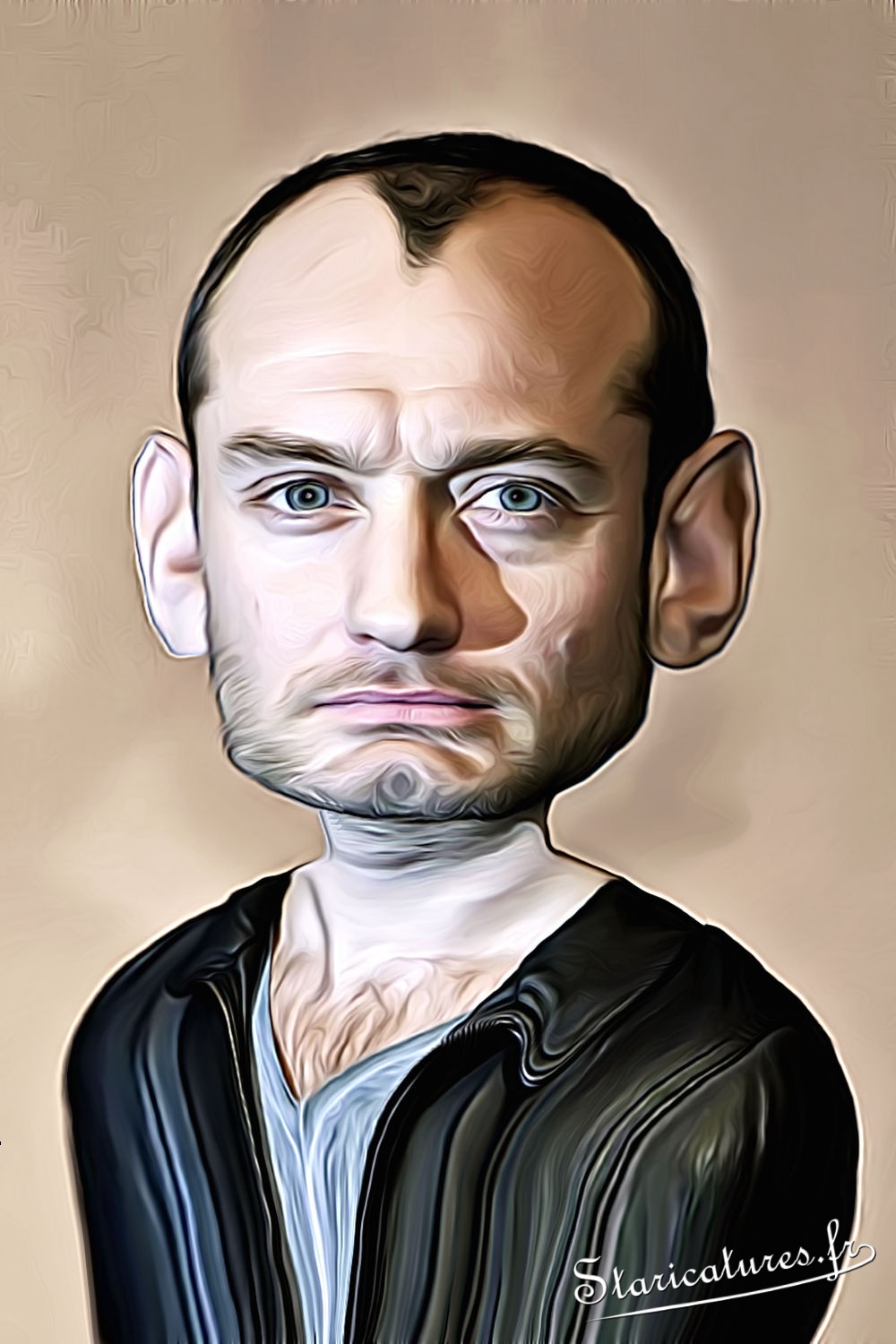Caricature de Jude Law