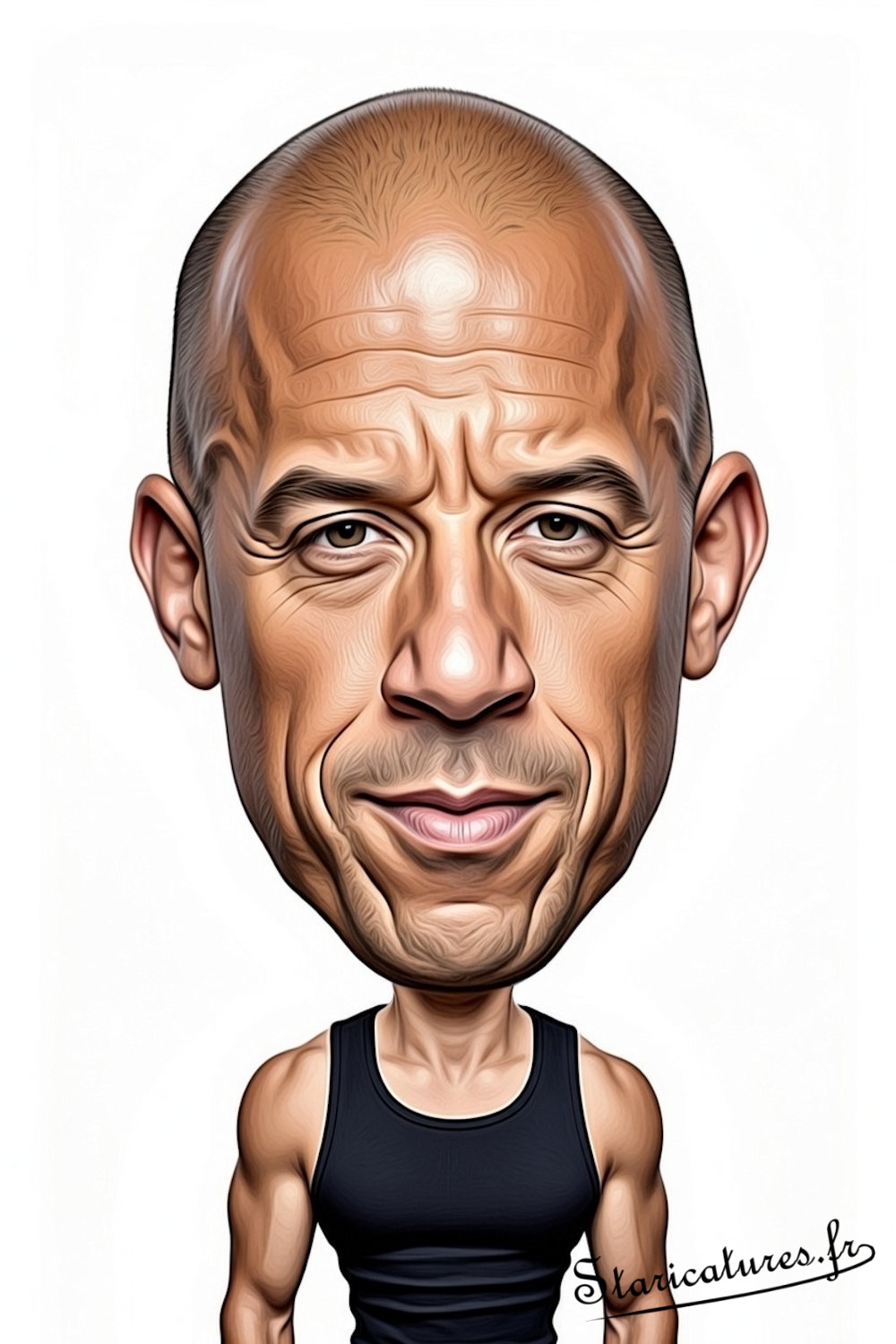 Caricature de Vin Diesel