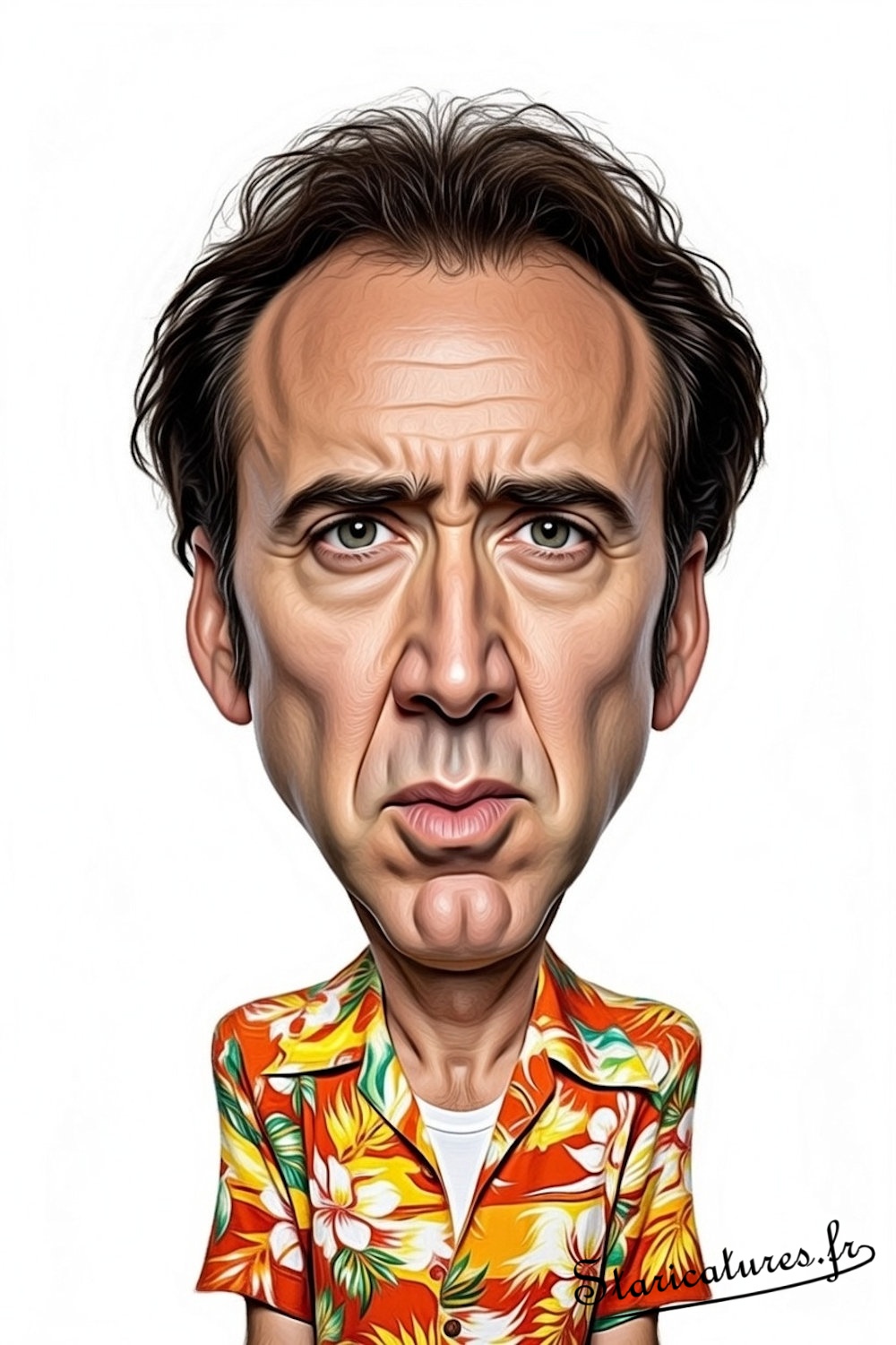 Caricature de Nicolas Cage