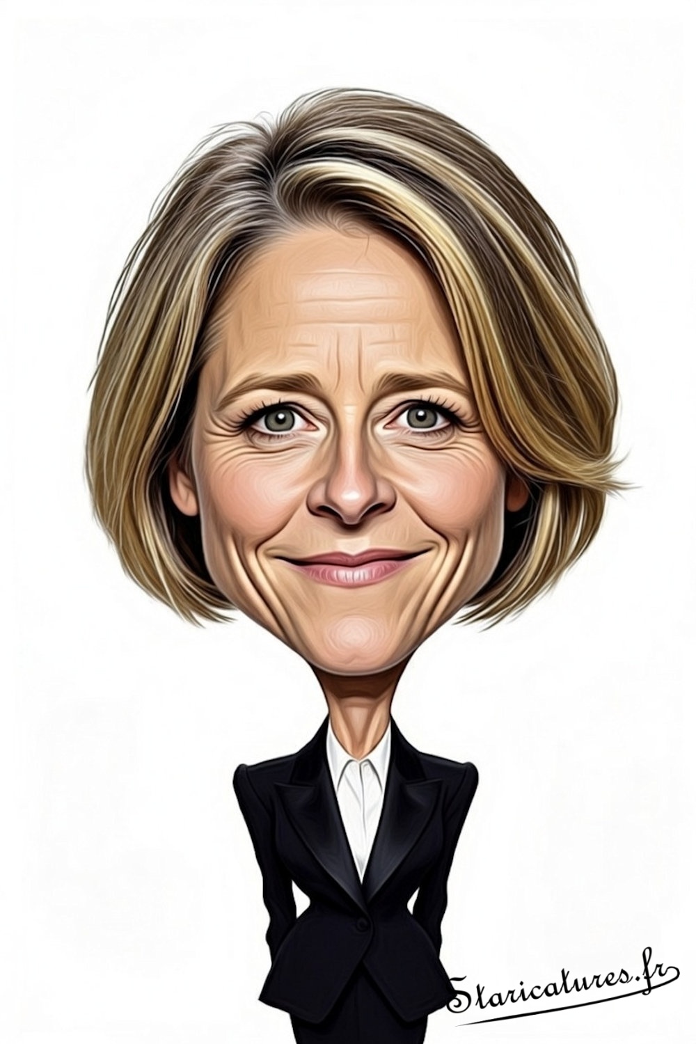 Caricature de Jodie Foster